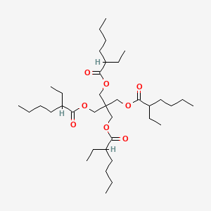 Chemical structure of Pentaerythritol Tetra(2-Ethylhexanoate)