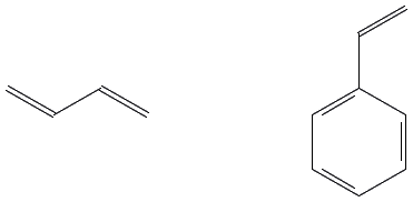 Chemical structure of POLYSTYRENE-B-POLYBUTADIENE-B-POLYSTYRENE