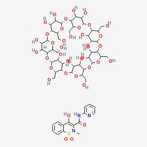 Chemical structure of piroxicam-β-cyclodextrin