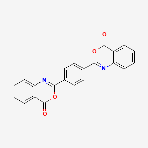 Chemical structure of 2,2'-(1,4-Phenylene)bis(4H-3,1-benzoxazin-4-one)
