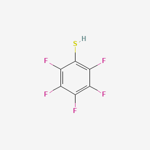 Chemical structure of Pentafluorothiophenol
