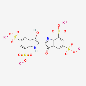 Chemical structure of Potassium indigotetrasulfonate