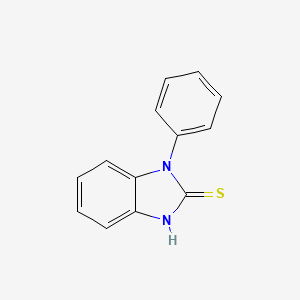 Chemical structure of 1-Phenyl-1H-benzoimidazole-2-thiol