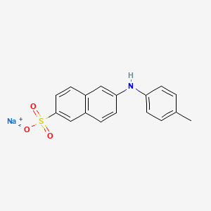 Chemical structure of 6-(p-Toluidino)-2-naphthalenesulfonic acid sodium salt