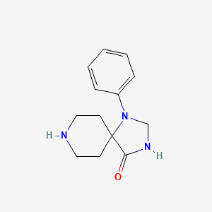 Chemical structure of 1-Phenyl-1,3,8-triazaspiro[4.5]decan-4-one