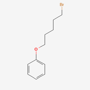 Chemical structure of 5-Phenoxyamyl Bromide