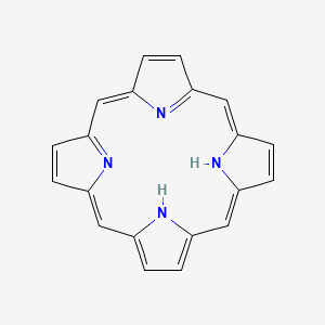 Chemical structure of Porphine