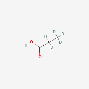 Chemical structure of Propionic Acid-d5