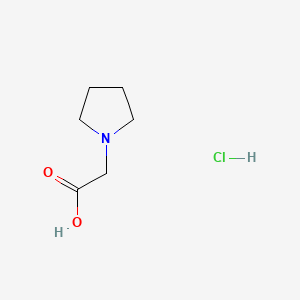 Chemical structure of Pyrrolidin-1-yl-acetic acid hydrochloride