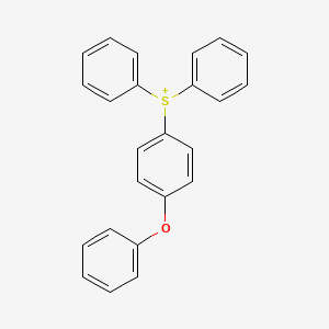 Chemical structure of (4-Phenoxyphenyl)diphenylsulfonium triflate
