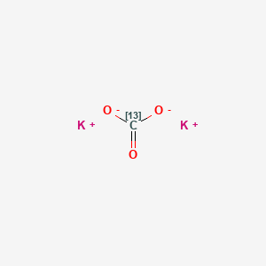 Chemical structure of Potassium carbonate-13C