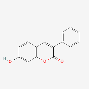 Chemical structure of 3-Phenylumbelliferone