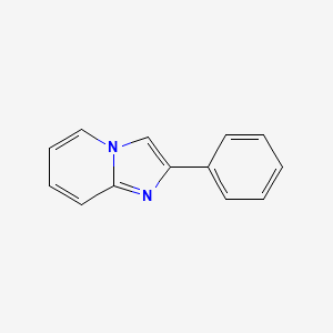 Chemical structure of 2-Phenylimidazo[1,2-a]pyridine