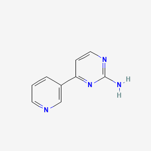 Chemical structure of 4-(Pyridin-3-yl)pyrimidin-2-amine