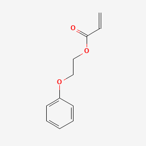 Chemical structure of Phenoxypolyethylene Glycol Acrylate (n=approx· 2) (stabilized with MEHQ)