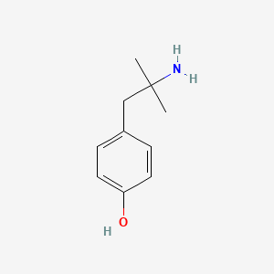 Chemical structure of 4-(2-Amino-2-methylpropyl)phenol