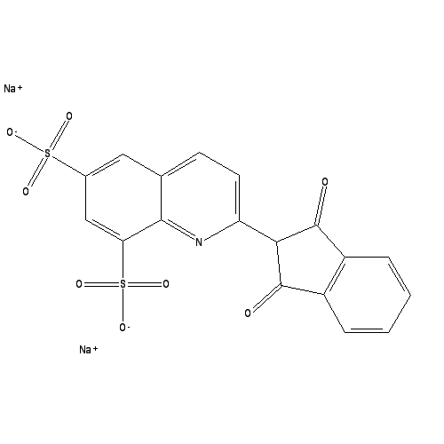 Chemical structure of Quinoline yellow