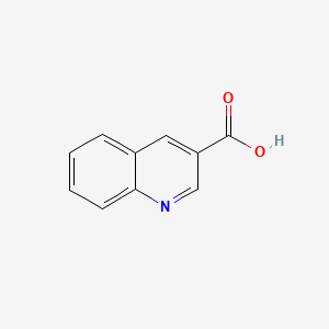 Chemical structure of 3-Quinolinecarboxylic acid