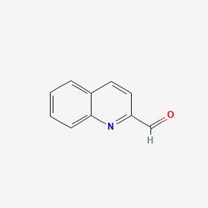 Chemical structure of 2-Quinolinecarboxaldehyde