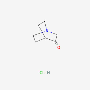 Chemical structure of 3-Quinuclidone hydrochloride