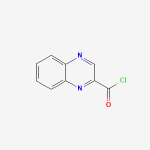 Chemical structure of 2-Quinoxaloyl chloride
