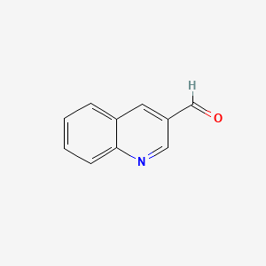 Chemical structure of 3-Quinolinecarboxaldehyde