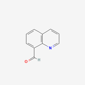 Chemical structure of 8-Quinolinecarboxaldehyde
