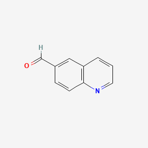 Chemical structure of 6-Quinolinecarbaldehyde