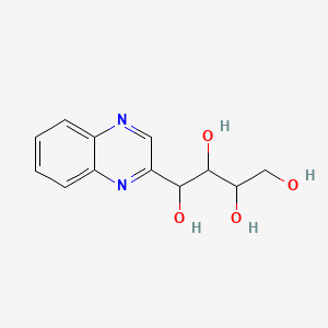 Chemical structure of 1-(2-Quinoxalinyl)-1,2,3,4-butanetetrol