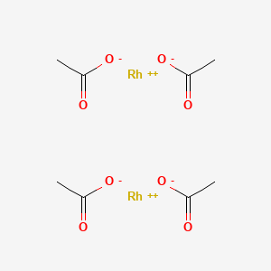 Chemical structure of Dirhodium tetraacetate