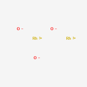 Chemical structure of Rhodium oxide