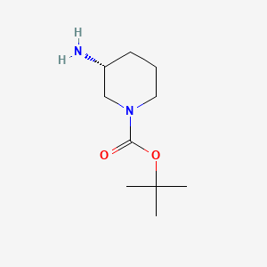 Chemical structure of (R)-(-)-3-Amino-1-Boc-piperidine