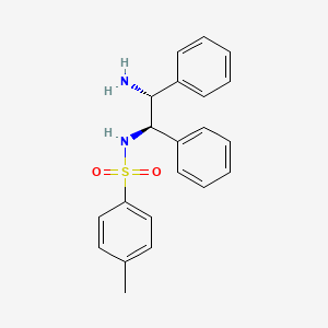 Chemical structure of (1R,2R)-(-)-N-p-Tosyl-1,2-diphenylethylenediamine
