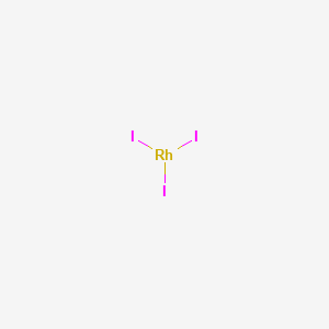 Chemical structure of Rhodium(III) iodide