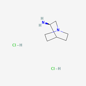 Chemical structure of (R)-(+)-3-Aminoquinuclidine Dihydrochloride