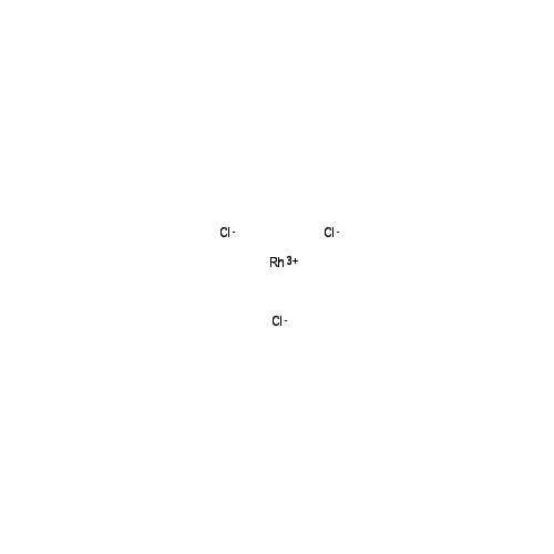 Chemical structure of Rhodium chloride