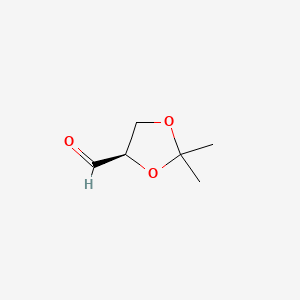 Chemical structure of (R)-(+)-2,2-Dimethyl-1,3-dioxolane-4-carboxaldehyde