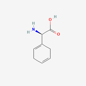 Chemical structure of D-(-)-2-(2,5-Dihydrophenyl)glycine