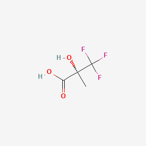 Chemical structure of (R)-3,3,3-Trifluoro-2-hydroxy-2-methylpropionic Acid