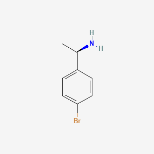 Chemical structure of (R)-(+)-1-(4-Bromophenyl)ethylamine