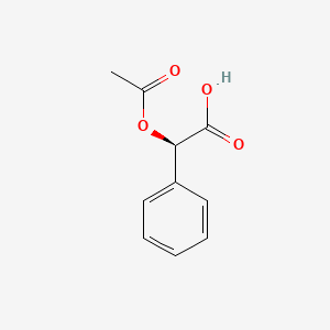Chemical structure of (R)-(-)-O-Acetylmandelic acid