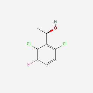 Chemical structure of (R)-2,6-Dichloro-3-fluoro-α-methylbenzyl Alcohol