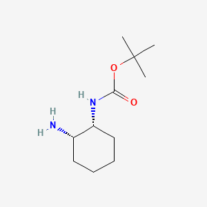 Chemical structure of (1R,2S)-N1-(tert-Butoxycarbonyl)-1,2-cyclohexanediamine