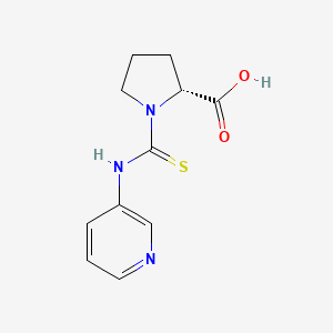 Chemical structure of (R)-1-(3-Pyridylthiocarbamoyl)pyrrolidine-2-carboxylic Acid