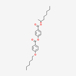 Chemical structure of (R)-2-Octyl 4-[4-(Hexyloxy)benzoyloxy]benzoate