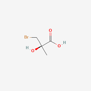Chemical structure of (R)-3-Bromo-2-hydroxy-2-methylpropionic Acid