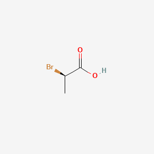 Chemical structure of (2R)-2-Bromopropanoic acid