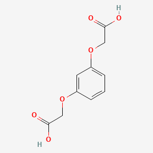 Chemical structure of resorcinol-o,o'-diacetic acid