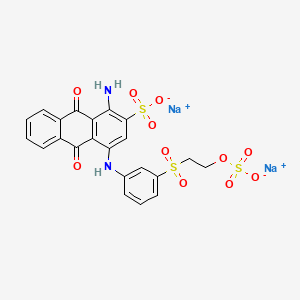 Chemical structure of Reactive Blue 19