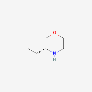 Chemical structure of (R)-3-Ethylmorpholine
